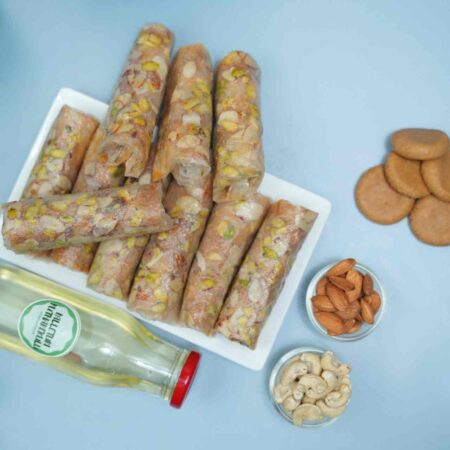 Original  Ghee Palakova Jaggery(Bellam) Dryfruit Putharekulu